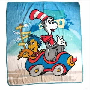 Vintage 1998 Dr. Seuss Überwurf Decke Katze im Hut 56x49 cm - Bild 1 von 5