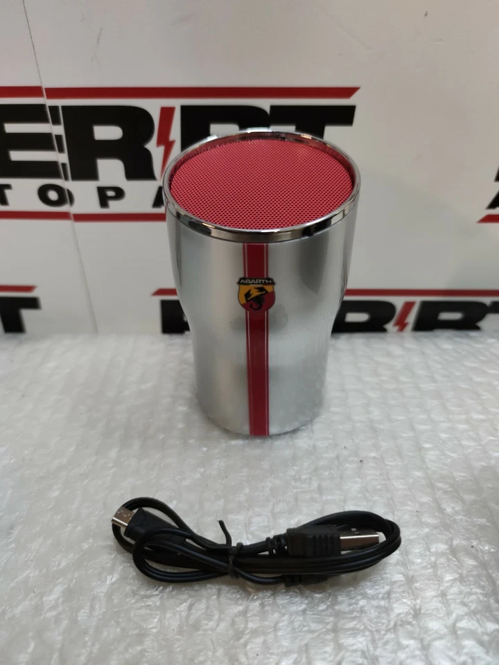 FCA SPEAKER CASSA ALTOPARLANTE BLUETOOTH USB WIFI PORTATILE ABARTH ORIGINALE 70esimo