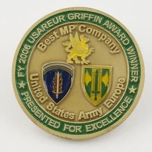 [544] 2006 USAREUR Griffin Award Winner Coin - 92nd MP Company Challenge Coin 5cm - Bild 1 von 2