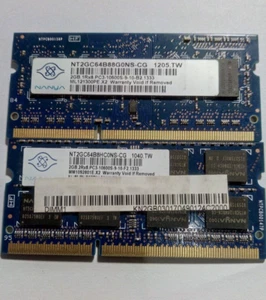 Nanya NT2GC64B88B0NS-CG 4GB (2x2GB) 1RX8 PC3-10600S-9-10-B2.1333 - Picture 1 of 1