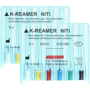 2 Packs 25mm15-40 Dental K-REAMER NITIFLEX NiTi Flexible Endo Root Canal K Files - Picture 1 of 3