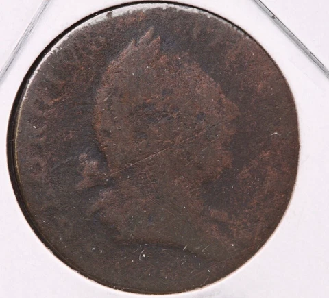 1773 Virginia Half Penny, United States Affordable, Large Store Sale #13434 Cover