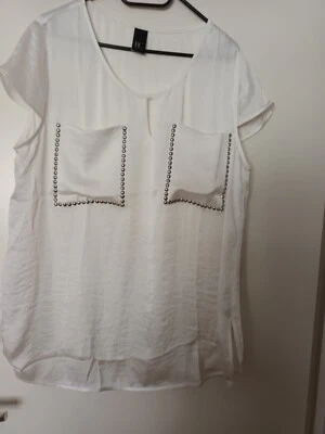 Schicke Damenbluse von BC weiß  Gr. 46 - Bild 1 von 2