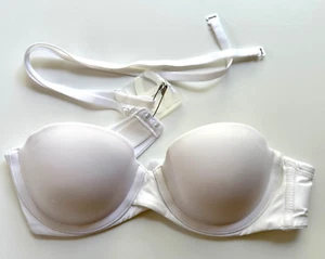 MAIDENFORM White Strapless Underwire Convertible Bra 34A - Picture 1 of 6