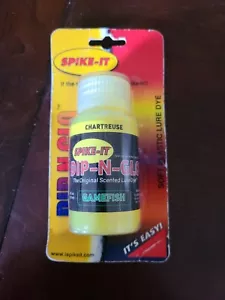 Spike It Dip-N-Glow Worm Dye Gamefish 2fl oz - Chartreuse - Picture 1 of 3