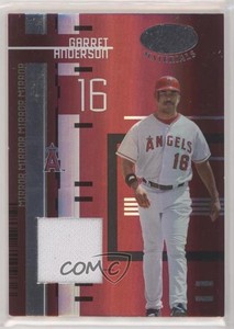 2005 Leaf Certified Materials Mirror Red Jerseys /250 Garret Anderson #44