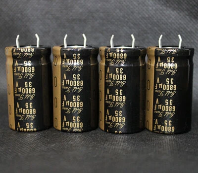 2pcs 6800uF 35V Nichicon  Electrolytic Capacitor For Audio Hi-Fi Filter Japan - image 1 of 4