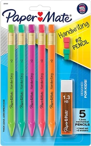 Paper Mate Handwriting Triangular Mechanical Pencil Set with Lead & Eraser Refil - Picture 1 of 12