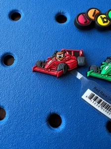 Mickey Race Car Authentic Jibbitz Shoe Charms for Crocs. Rare 1st Gen HTF! (NEW) - Picture 1 of 5
