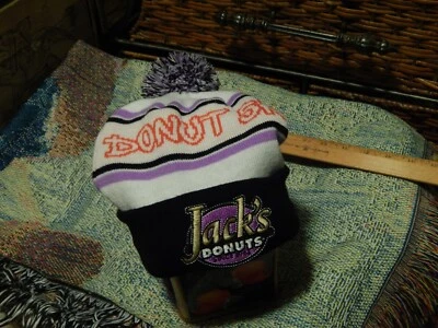 Jack's Donuts (since 1961) "Donut Me!" Winter 5k SOCK HAT Beanie CAP Ltd Promo - Image 1 of 4