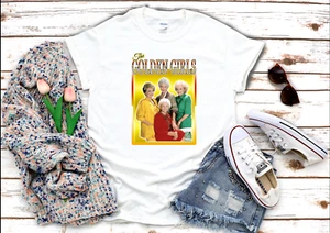 The Golden Girls, 3/4 kurzärmlig weiß schwarz Damen-T-Shirt G299 - Bild 1 von 5