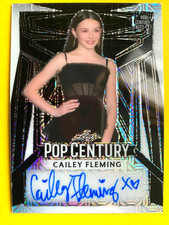 2023 Leaf Pop Century Metal Black Mojo #CF1 Cailey Fleming Autograph #2/5