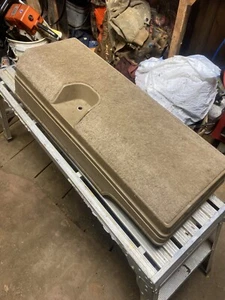 88-98 OBS Chevy Silverado Extended Cab Brown Spare Tire Jack & Tool Storage OEM - Picture 1 of 4