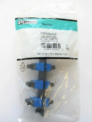 Panduit FAP6WBUSCZ Panel 6 SC Simplex Adapters Singlemode/SM OS1/OS2 Blue - Image 1 of 4