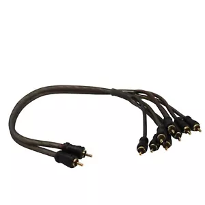 18" 2 Male to 8 Male RCA Cable w/ Gold Plated Connectors Audiopipe - Picture 1 of 4