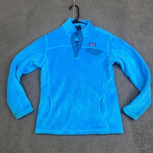 Patagonia Fleece Sweatshirt Girls XL RE Tool Snap Blue T-Snap 65585 - Picture 1 of 13