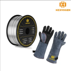 HZXVOGEN 2,2 PFUND 0,03" Fülldraht Schweißdraht + Handschuhe E71T - GS gasloser MIG-Draht - Bild 1 von 18