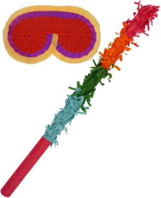 HENBRANDT Pinata Buster Set - Multi-Listing - Basher Birthday Party Game Toy Eye Mask