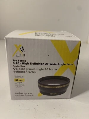 USED Xit XT52WAB 52mm 0.43 Wide Angle Camera Lens (Black) - Image 1 of 4