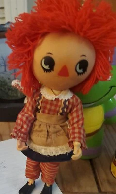 Rare Vintage Articulated Plastic Raggedy Ann Doll 1975 The Bobbs - Merrill Nasco - Изображение 1 из 3
