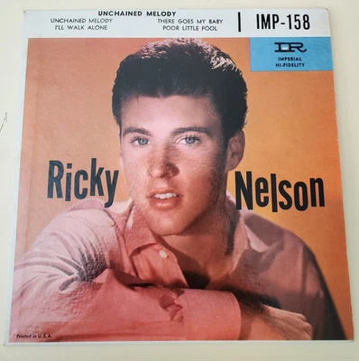 Ricky Nelson  UNCHAINED MELODY (ROCK N ROLL EP IMP-158 45) PLAYS VG++ - Image 1 of 4
