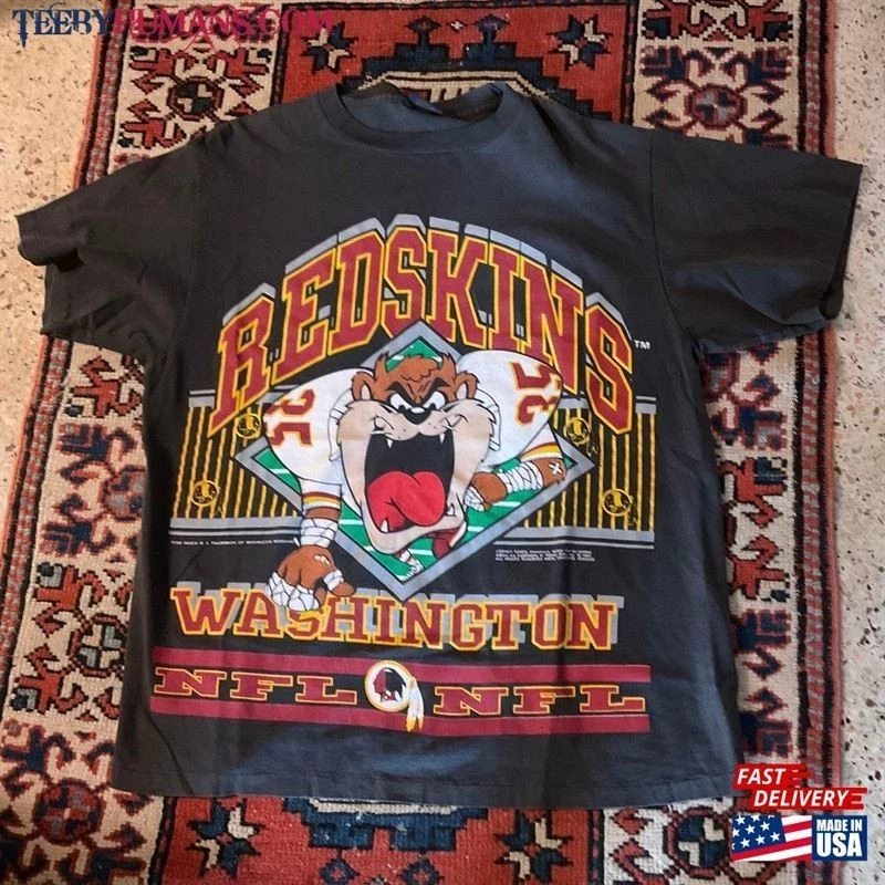 Camisa De Colección 1992 Taz Looney Tunes NFL Washington Redskins Hombres Mujeres KV12887 Foto 1 de 1