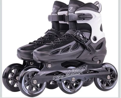 Patins em linha ajustáveis adultos tamanho 1-4 PAPAISON para homens mulheres com 3 rodas de 100 mm - Imagem 1 de 4