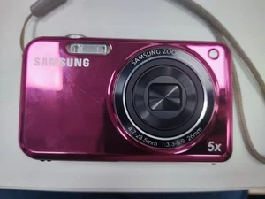 Cámara digital Samsung PL120 roja 14,2 MP doble pantalla probada y funcionando - Imagen 1 de 8