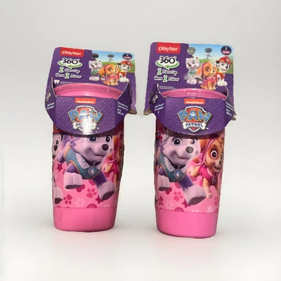 Playtex 360 Degree Spoutless Cup, Paw Patrol, Pink, Stage 2, 12M+ 10 oz (2 Pack) - Image 1 of 2
