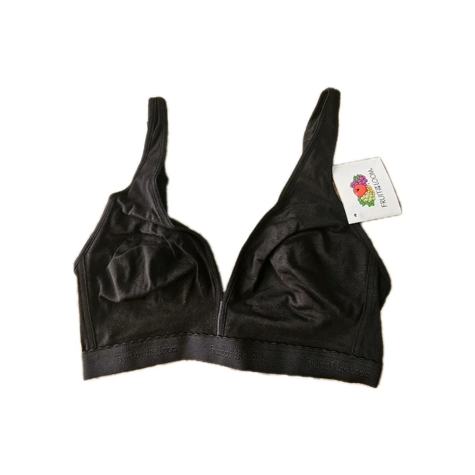 Bro inalámbrico completo Fruit Of The Loom para mujer talla Sc color negro.     090 Foto 1 de 4