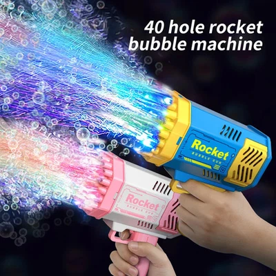 Seifenblasenpistole Bazooka Bubble Gun inkl. 100 ml XL Seifenblasenmaschine NEU - Bild 1 von 4