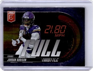 2025 Donruss Elite #7 Jordan Addison Full Throttle Lavendar - Bild 1 von 2