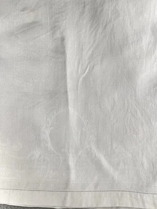 Antikes weißes Leinen Damast Huck Handtuch Kleeblätter Top Zustand - Bild 1 von 21