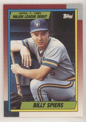 1989-90 Topps Major League Debut 1989 Box Set Bill Spiers #121 Rookie RC - Image 1 of 2