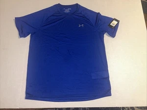 NEW Under Armour Men's Medium  Blue Tee The Tech Tee Loose Fit Heat Gear - Bild 1 von 6