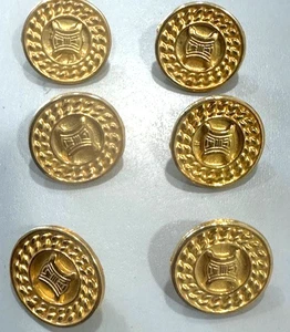 Celine 6 gold metal buttons - Picture 1 of 3