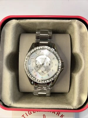 Fossil ES3202 Women's Riley Quartz SilverStainless Steel Watch 38mm W/Tin - Image 1 of 4