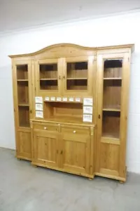 Schöner Küchenschrank Buffet Vitrine Buffetschrank aus Weichholz - Bild 1 von 19