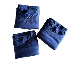 338X02 Hanes O5286 Mangas Largas Confort Suave Crew Camiseta XL Azul Marino (3 piezas) - Imagen 1 de 1