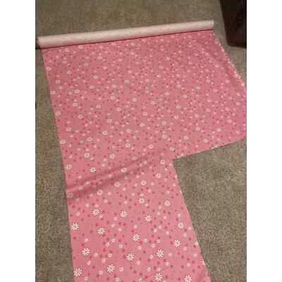 Pink and white daisy upholstery fabric  Mill Creek? Cotton Medium Weight 56W - Image 1 of 3