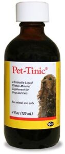 Pet-Tinic Liquid vitamin-mineral supplement for Dogs and Cats 4oz