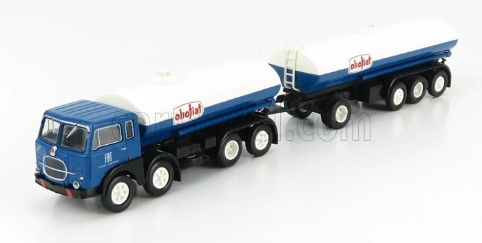 1/87 BREKINA PLAST - FIAT - 690 MILLEPIEDI TANKER TRUCK OLIO FIAT 1960 BRE58453 - Immagine 1 di 1