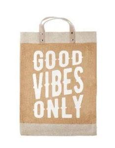 Good Vibes Only Market Tote NWT - Picture 1 of 1