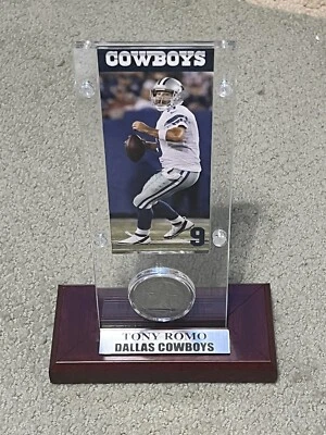 MONEDA Y BOLETO DE BRONCE TONY ROMO HIGHLAND COMO NUEVA Foto 1 de 2