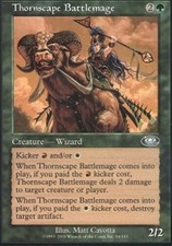 MTG magic cards 4x x4 Light Play, English Thornscape Battlemage Planeshift