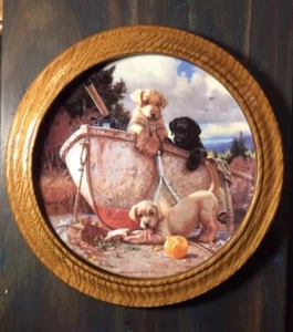 Hamilton Collection Lunch Break All in a Day’s Work Labrador Sammelteller Spaß - Bild 1 von 6