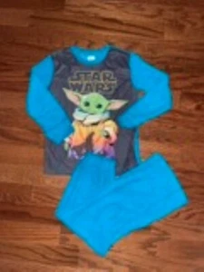 Star Wars Boys Pajamas Size 10-12, Baby Yoda - Picture 1 of 3