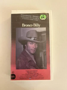 Bronco Billy VHS Tape Movie Clint Eastwood Clamshell - Picture 1 of 4