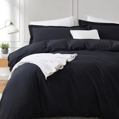 Ultra Morbido 4-Piece Copripiumino Con Aderente Foglio Set,Leggero & Traspirante - Immagine 1 di 4