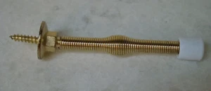 New Taymor Brass 3" Spring Door Stops with Fixed Screw 25-4675-B - Picture 1 of 3